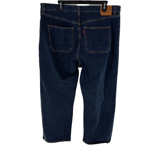 Levi's Blue From a Dream Dark Wash Ribcage Straight Ankle Jeans - Picture 6 of 12